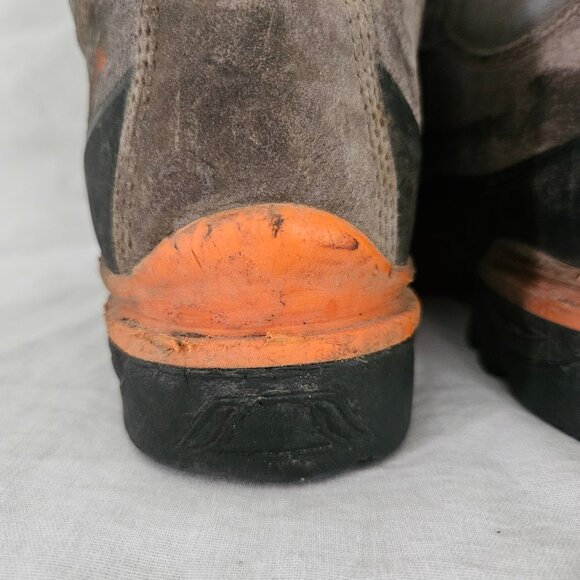 Scarpa Go Up Mountaineering Hiking Boots Gray/Orange - Vibram Sole - Picture 8 of 16